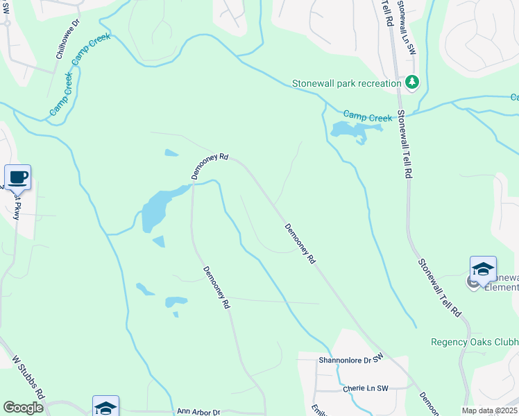 map of restaurants, bars, coffee shops, grocery stores, and more near in Atlanta