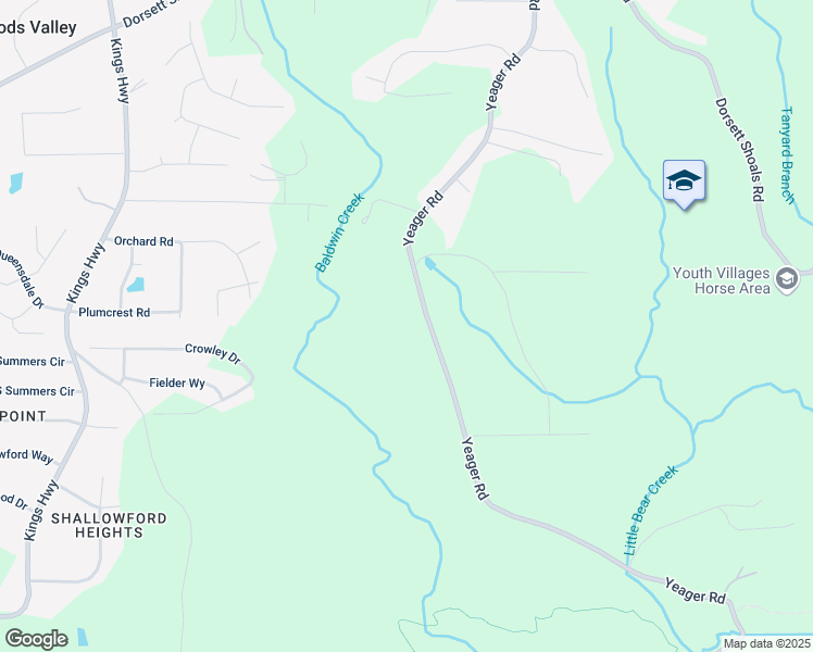 map of restaurants, bars, coffee shops, grocery stores, and more near 5003 Yeager Road in Douglasville