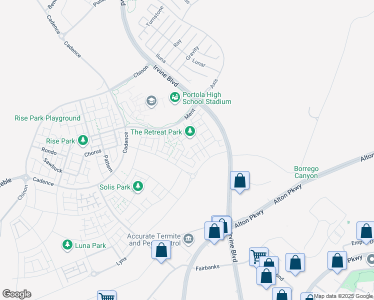 map of restaurants, bars, coffee shops, grocery stores, and more near 138 Biome in Irvine