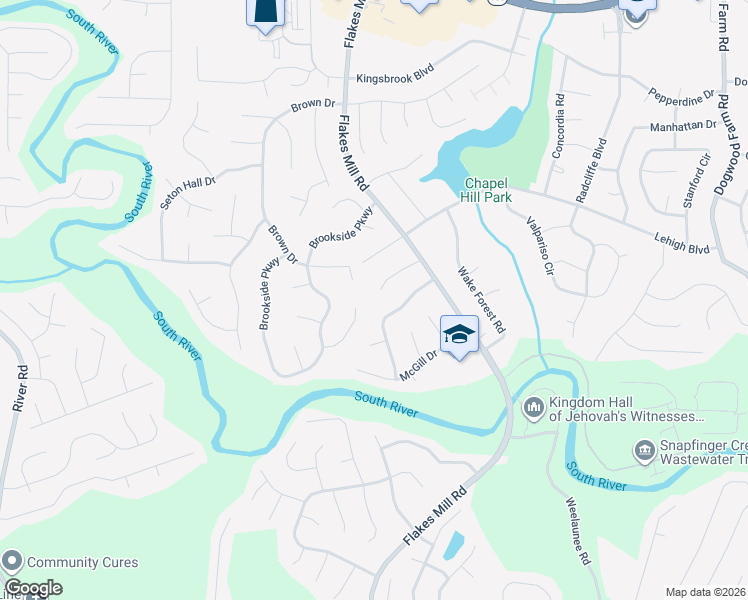 map of restaurants, bars, coffee shops, grocery stores, and more near 3850 Skidmore Drive in Decatur