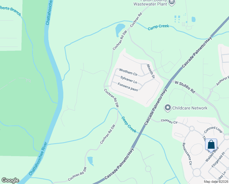 map of restaurants, bars, coffee shops, grocery stores, and more near 7664 Wrotham Circle in Atlanta