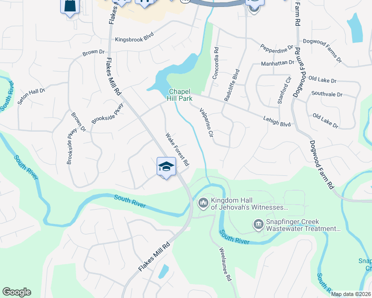 map of restaurants, bars, coffee shops, grocery stores, and more near 4017 William and Mary Court in Decatur