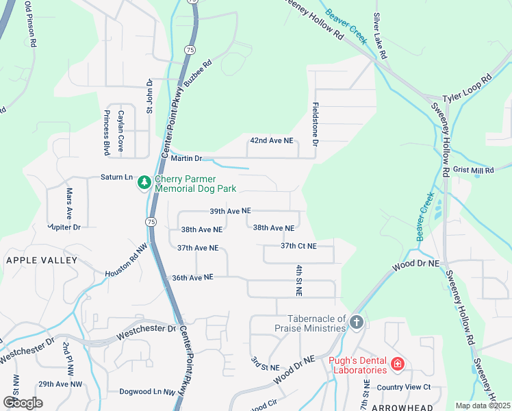 map of restaurants, bars, coffee shops, grocery stores, and more near 300 39th Avenue Northeast in Center Point