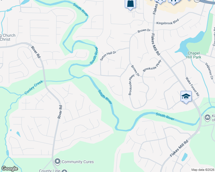 map of restaurants, bars, coffee shops, grocery stores, and more near 3669 Hofstra Court in Decatur