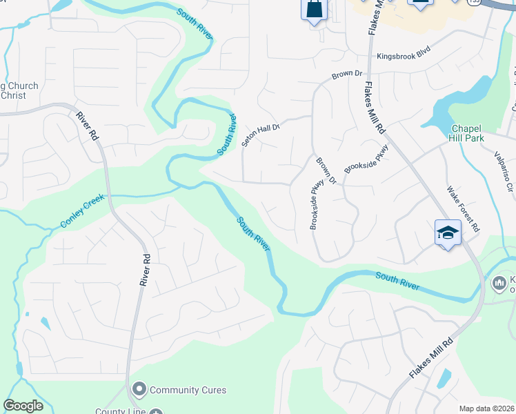 map of restaurants, bars, coffee shops, grocery stores, and more near 3669 Hofstra Court in Decatur