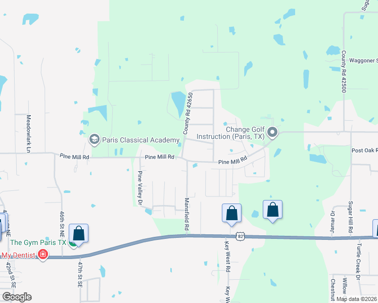 map of restaurants, bars, coffee shops, grocery stores, and more near 5215 Pine Mill Road in Reno