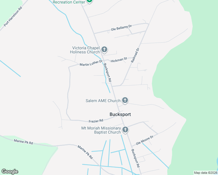 map of restaurants, bars, coffee shops, grocery stores, and more near 937 Bucksport Road in Conway