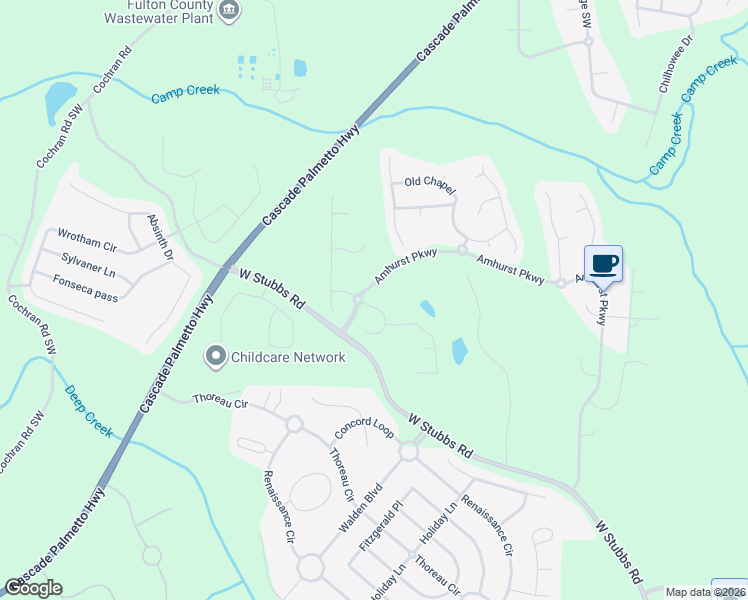map of restaurants, bars, coffee shops, grocery stores, and more near 7471 Hilltop Way in College Park