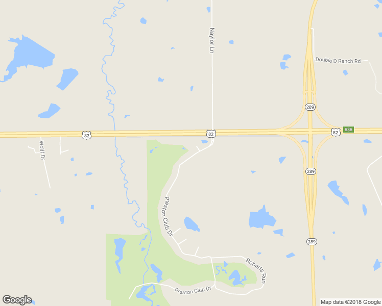 map of restaurants, bars, coffee shops, grocery stores, and more near 206 Preston Club Drive in Sherman