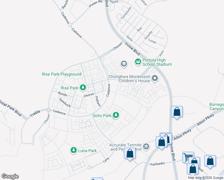 map of restaurants, bars, coffee shops, grocery stores, and more near 73 Culture in Irvine