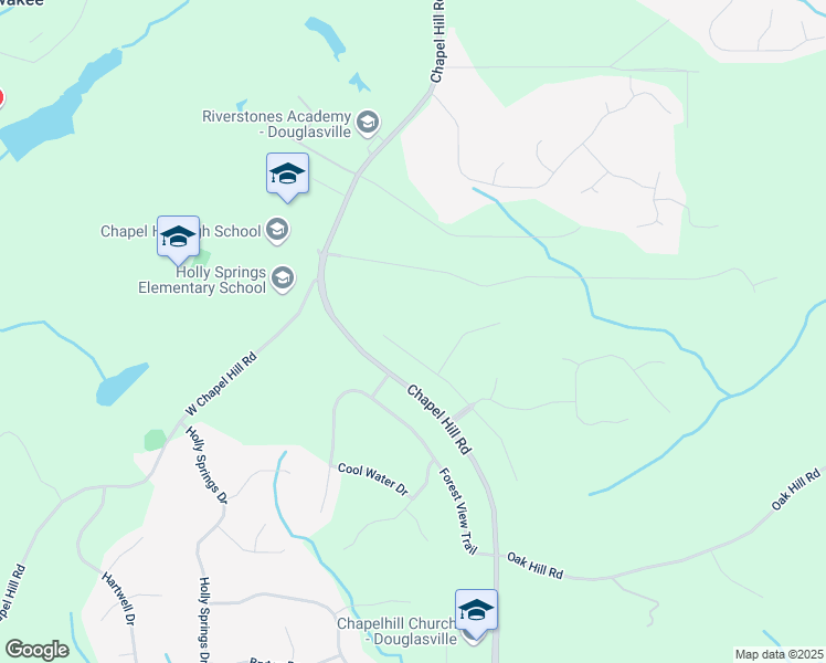 map of restaurants, bars, coffee shops, grocery stores, and more near 5112 Eastbrook Road in Douglasville