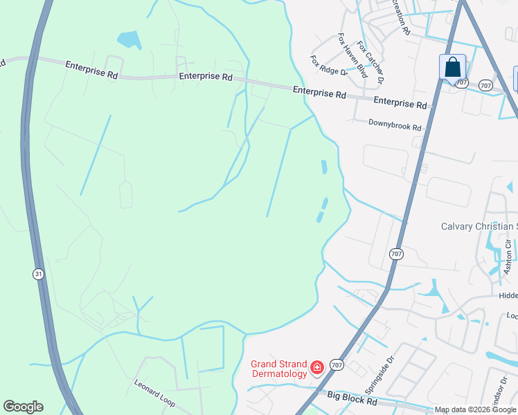 map of restaurants, bars, coffee shops, grocery stores, and more near 6299 Joseph Road in Myrtle Beach