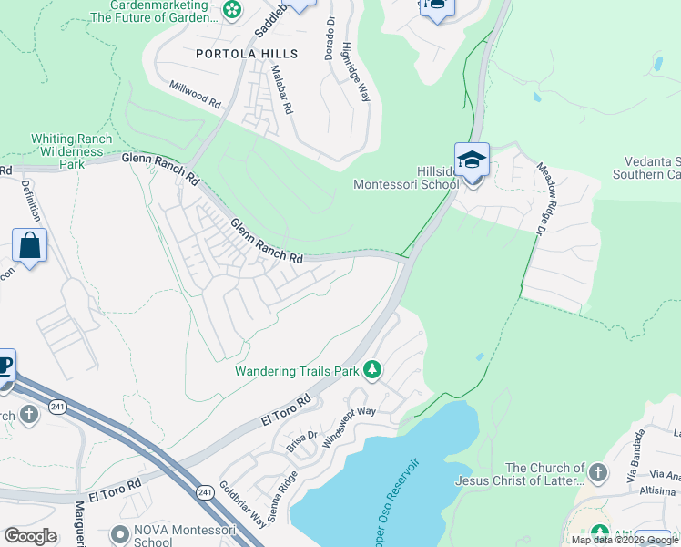 map of restaurants, bars, coffee shops, grocery stores, and more near 1844 Aliso Canyon Drive in Lake Forest