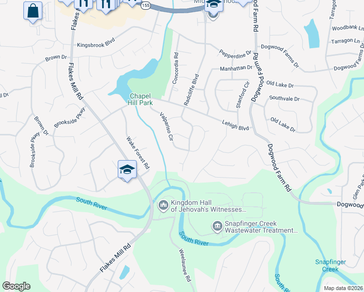 map of restaurants, bars, coffee shops, grocery stores, and more near 4100 Peabody Court in Decatur
