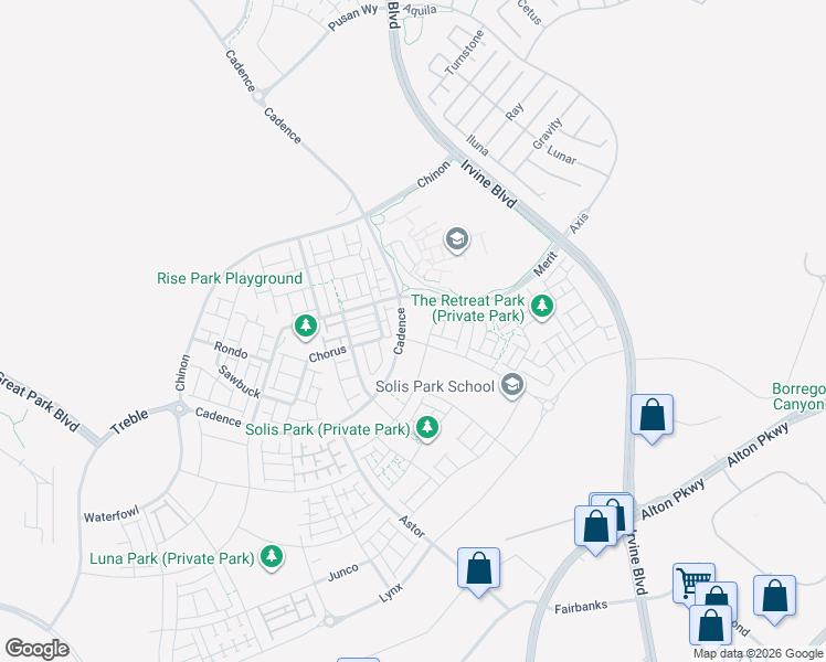 map of restaurants, bars, coffee shops, grocery stores, and more near 79 Culture in Irvine