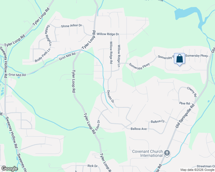map of restaurants, bars, coffee shops, grocery stores, and more near 5699 Desoto Drive in Dixiana
