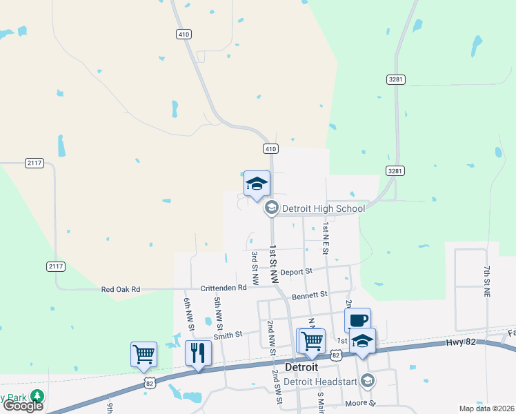 map of restaurants, bars, coffee shops, grocery stores, and more near 650 1st Street Northwest in Detroit