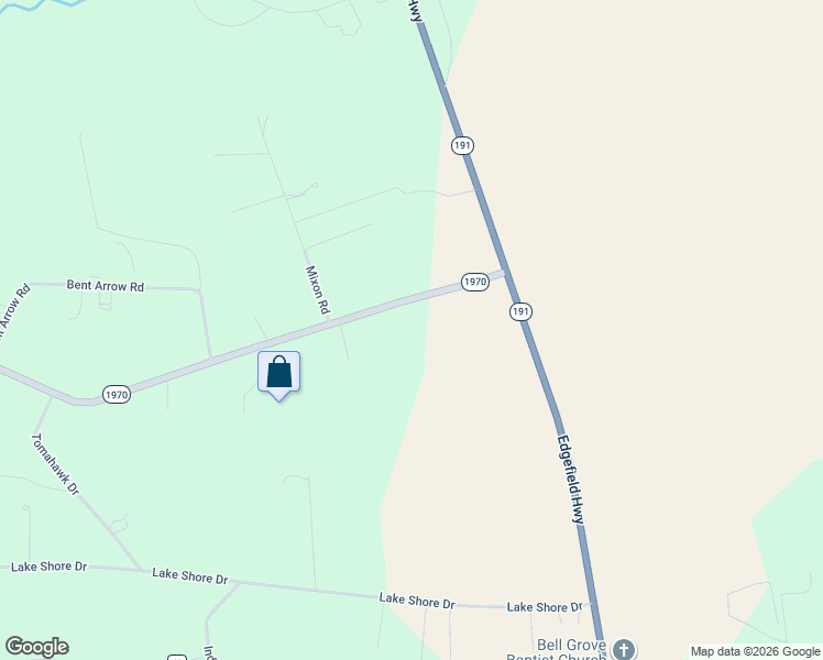 map of restaurants, bars, coffee shops, grocery stores, and more near 1-173 South Carolina 1970 in Aiken