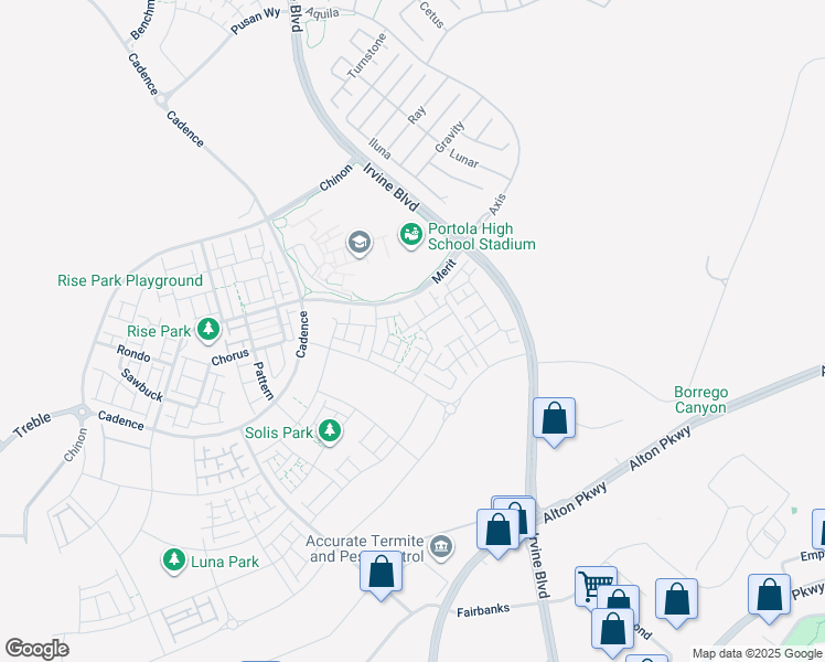 map of restaurants, bars, coffee shops, grocery stores, and more near 161 Biome in Irvine