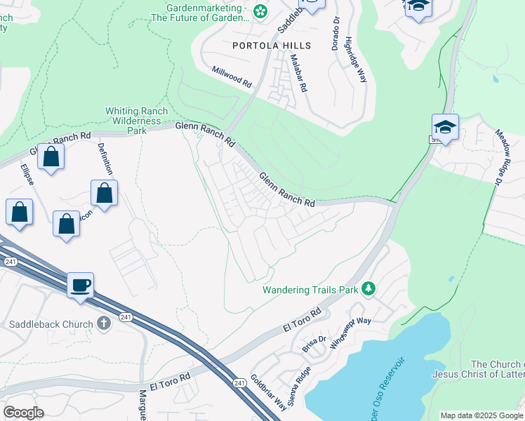 map of restaurants, bars, coffee shops, grocery stores, and more near in Lake Forest