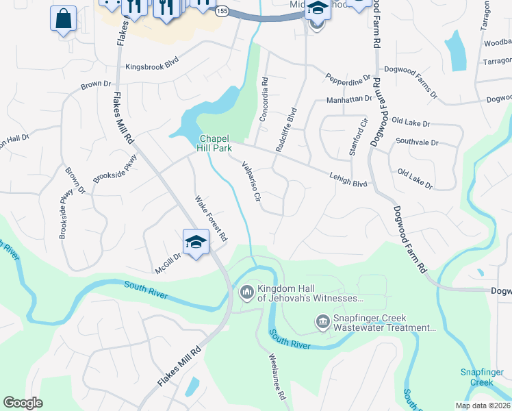 map of restaurants, bars, coffee shops, grocery stores, and more near 4089 Faragut Way in Decatur