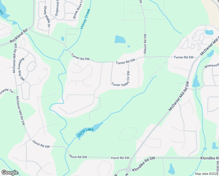 map of restaurants, bars, coffee shops, grocery stores, and more near 2758 Turner Valley Circle Southwest in Conyers