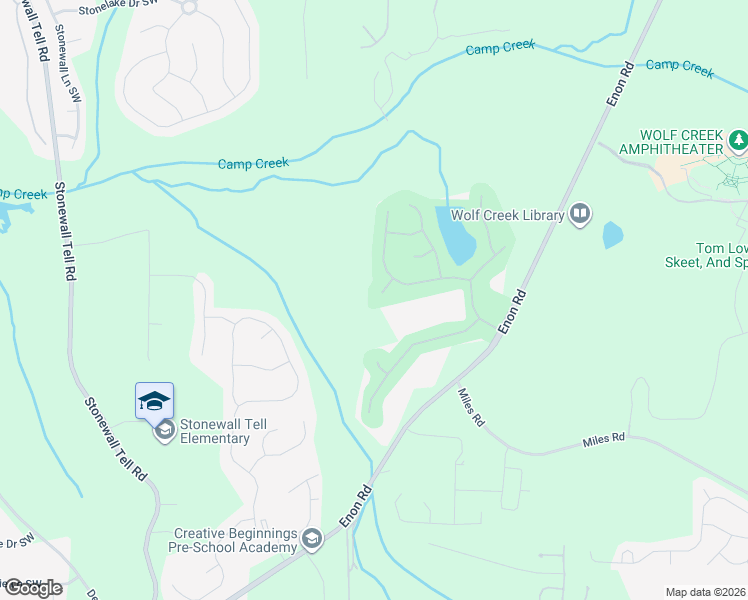 map of restaurants, bars, coffee shops, grocery stores, and more near 125 Wolf View Court in Atlanta