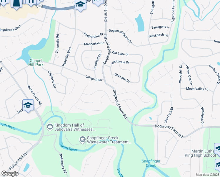 map of restaurants, bars, coffee shops, grocery stores, and more near 3805 Dogwood Farm Road in Decatur