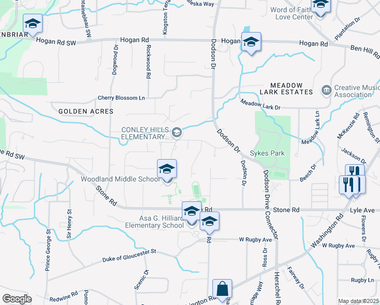 map of restaurants, bars, coffee shops, grocery stores, and more near in Atlanta