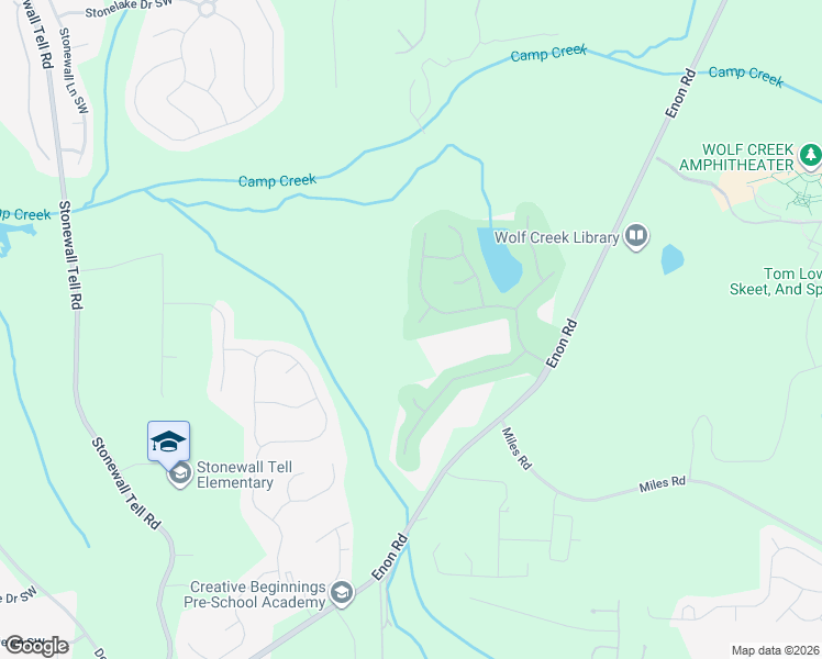 map of restaurants, bars, coffee shops, grocery stores, and more near 125 Wolf View Court in Atlanta