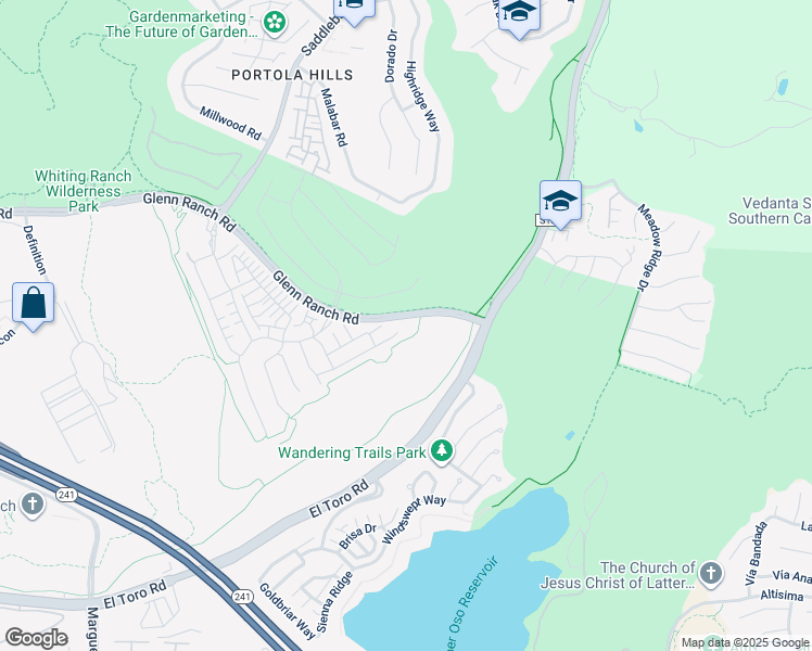 map of restaurants, bars, coffee shops, grocery stores, and more near 1841 Aliso Canyon Drive in Lake Forest