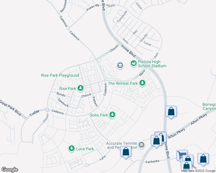 map of restaurants, bars, coffee shops, grocery stores, and more near 79 Culture in Irvine