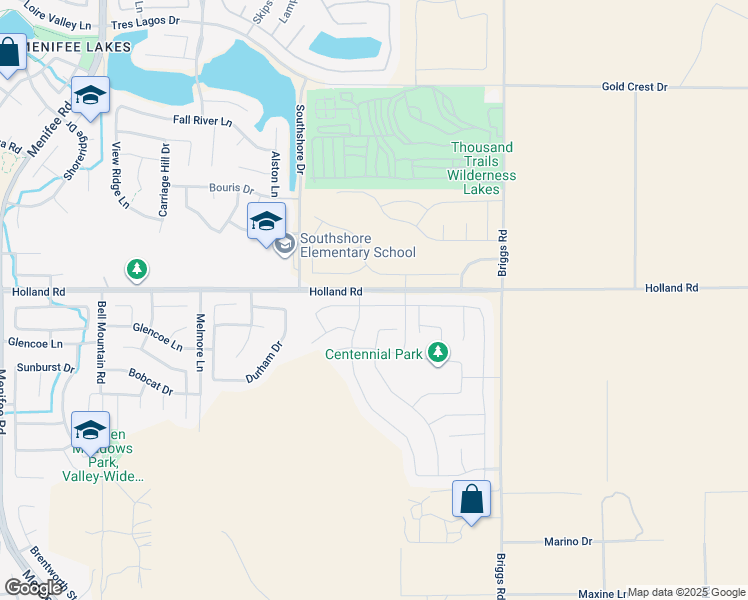 map of restaurants, bars, coffee shops, grocery stores, and more near 29622 Holsteiner Way in Menifee