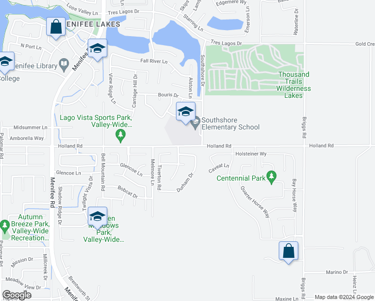 map of restaurants, bars, coffee shops, grocery stores, and more near 29420 Preston Place in Menifee