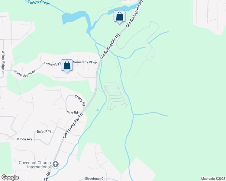 map of restaurants, bars, coffee shops, grocery stores, and more near 5512 Leighaven Way in Pinson
