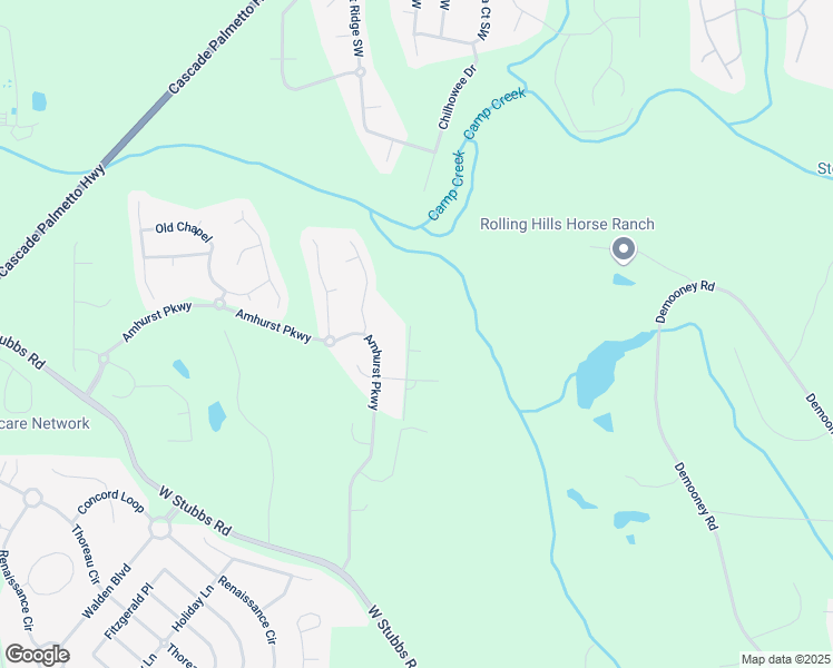 map of restaurants, bars, coffee shops, grocery stores, and more near 3200 Camden Court in Atlanta