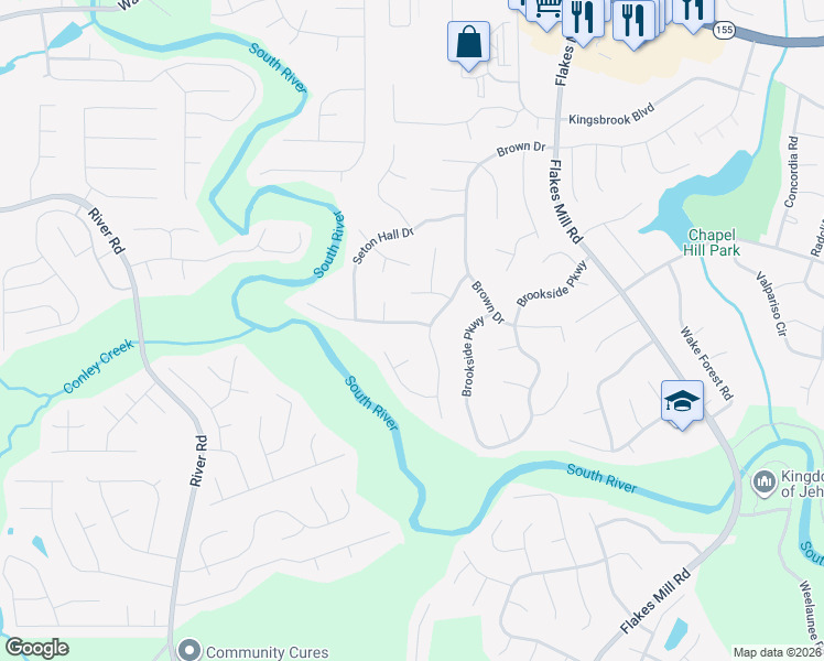 map of restaurants, bars, coffee shops, grocery stores, and more near 3707 John Carrol Drive in Decatur