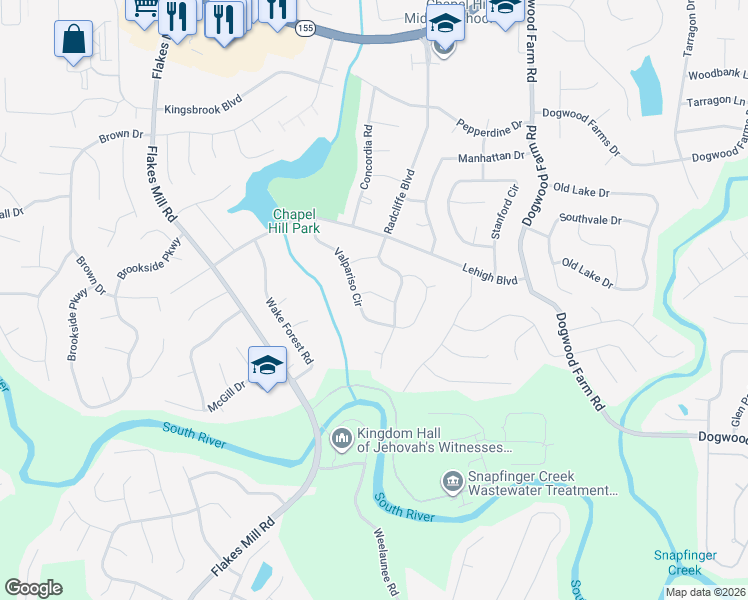 map of restaurants, bars, coffee shops, grocery stores, and more near 4089 Faragut Way in Decatur