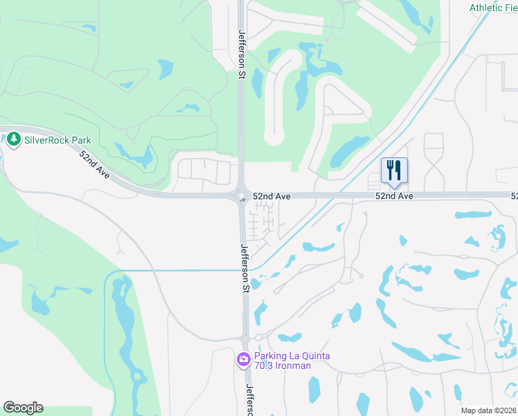map of restaurants, bars, coffee shops, grocery stores, and more near 80049 Silver Sage Lane in La Quinta
