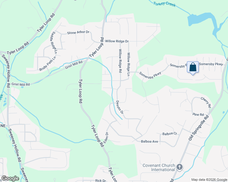 map of restaurants, bars, coffee shops, grocery stores, and more near 5179 Amberwood Ln in Pinson