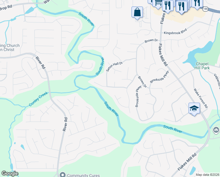 map of restaurants, bars, coffee shops, grocery stores, and more near 3667 John Carrol Drive in Decatur