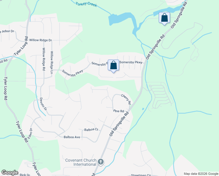 map of restaurants, bars, coffee shops, grocery stores, and more near 5729 Dogwood Road in Pinson