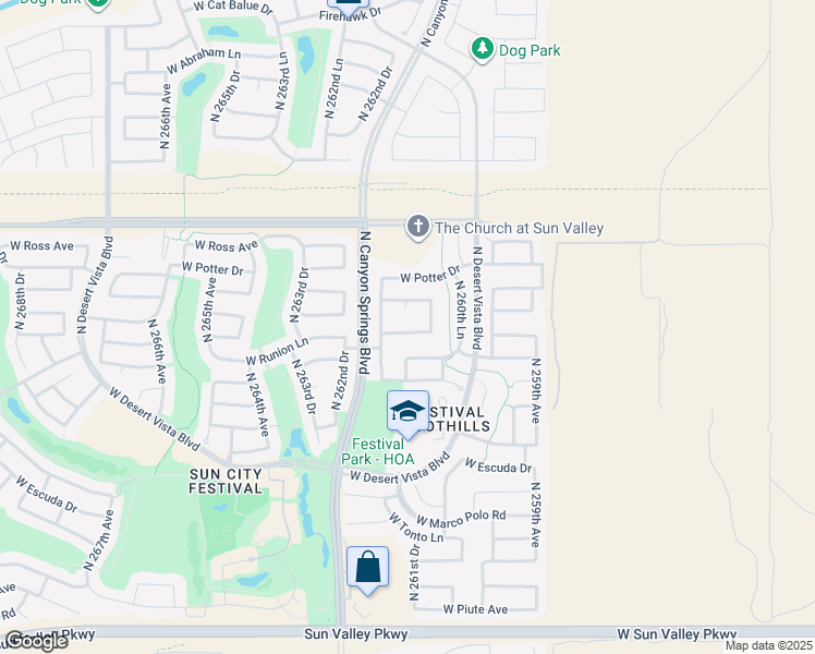 map of restaurants, bars, coffee shops, grocery stores, and more near 26160 West Runion Drive in Buckeye