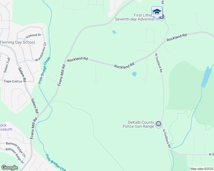 map of restaurants, bars, coffee shops, grocery stores, and more near 3579 Trinity Place in Stonecrest