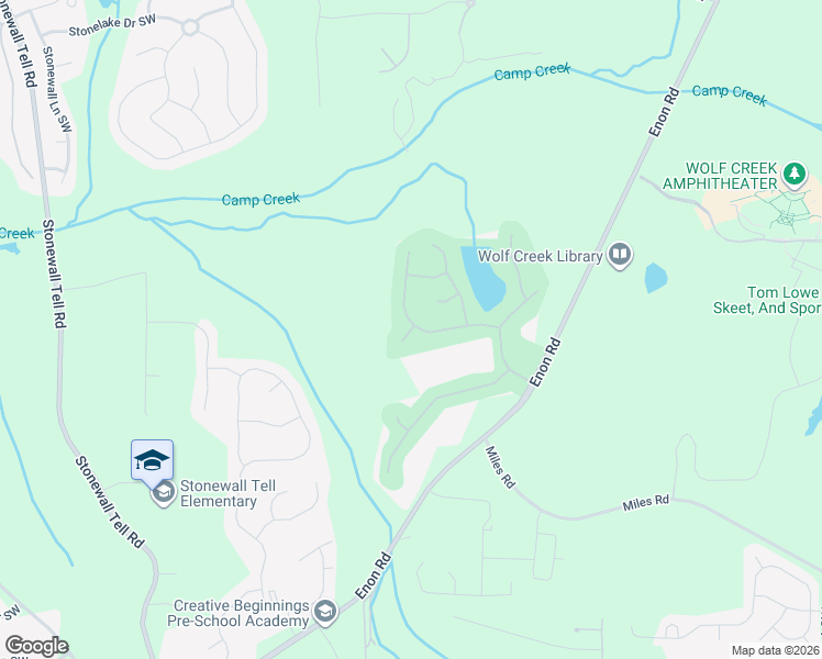 map of restaurants, bars, coffee shops, grocery stores, and more near 125 Wolf View Court in Atlanta
