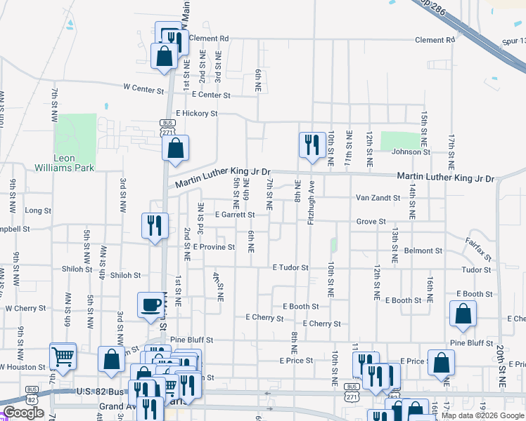 map of restaurants, bars, coffee shops, grocery stores, and more near 1005 7th Street Northeast in Paris