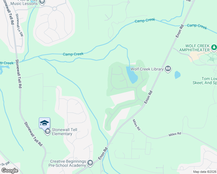 map of restaurants, bars, coffee shops, grocery stores, and more near 125 Wolf View Court in Atlanta