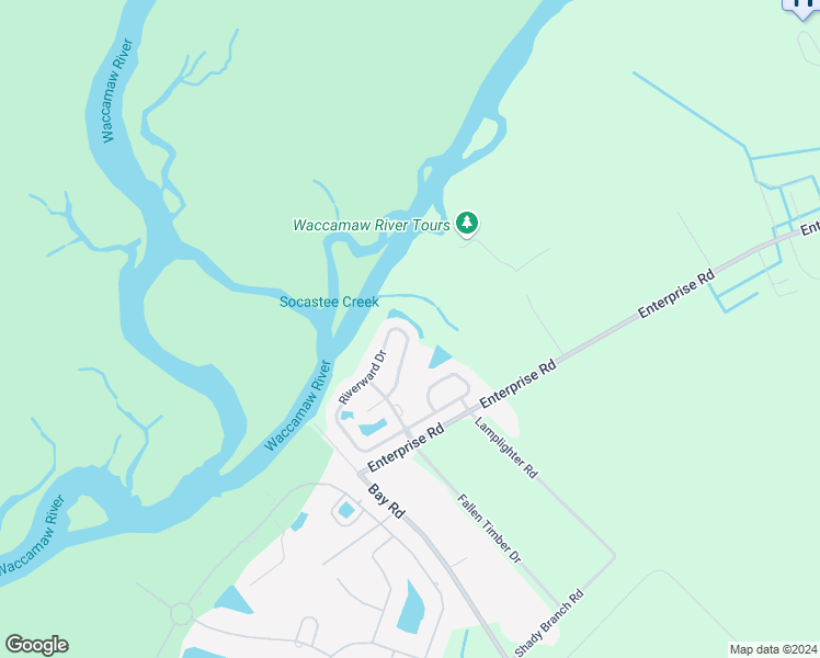 map of restaurants, bars, coffee shops, grocery stores, and more near 819 Riverward Drive in Myrtle Beach