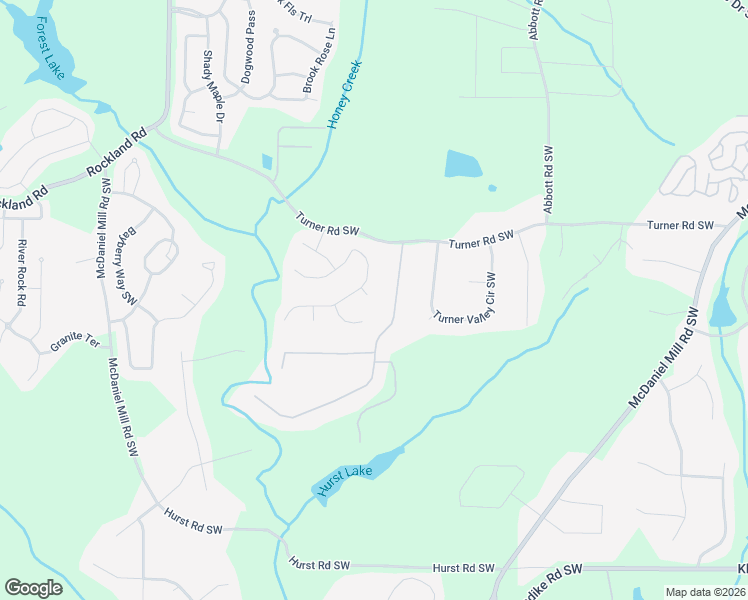 map of restaurants, bars, coffee shops, grocery stores, and more near 3109 Wild Plum Place Southwest in Conyers