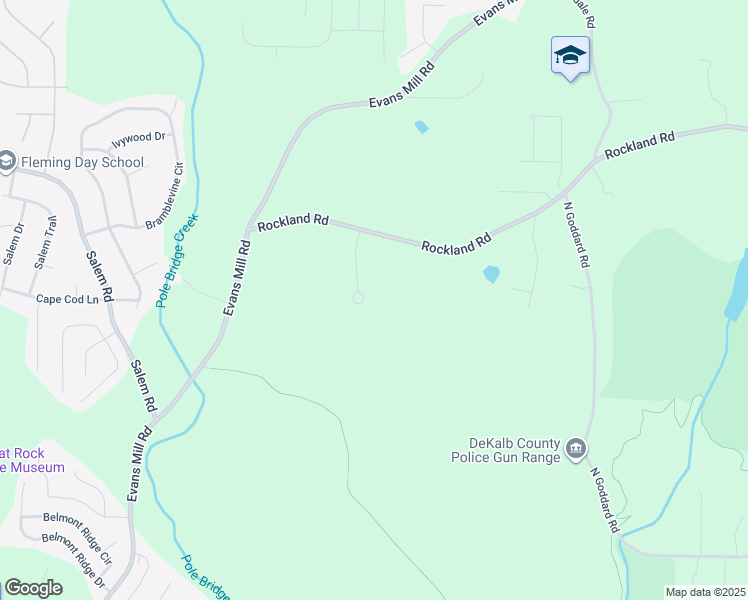 map of restaurants, bars, coffee shops, grocery stores, and more near 3579 Trinity Place in Stonecrest